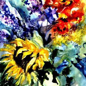 Sunflower-claire-payne-painting