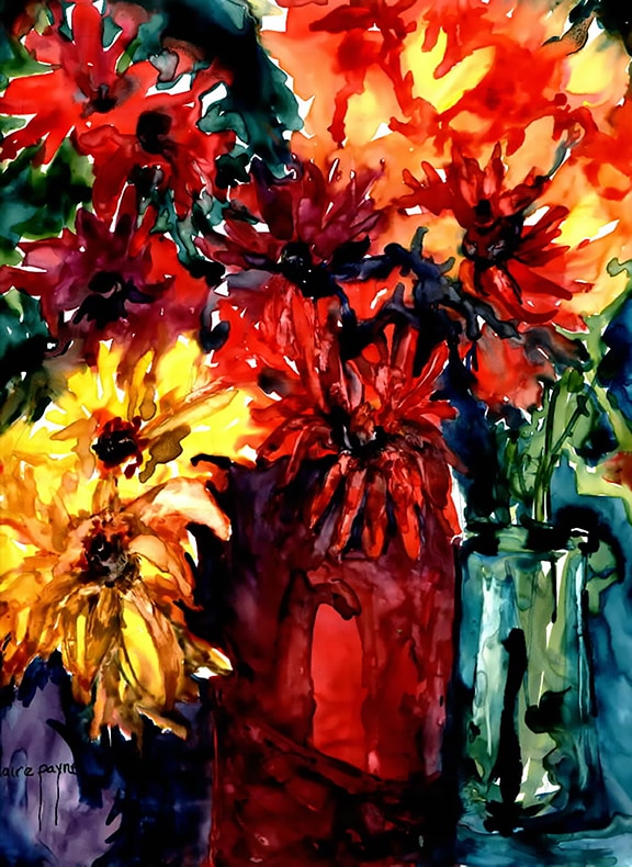 Flowers in Red and Yellow